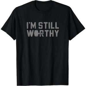 imageMarvel Avengers Endgame Thor Im Still Worthy TShirtBlack