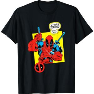 imageMarvel Comics Deadpool Minimal Face Graphic TShirtBlack