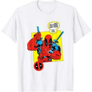 imageMarvel Comics Deadpool Minimal Face Graphic TShirtWhite