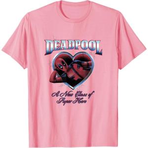 imageMarvel Deadpool Heart A New Kind of Hero TShirtPink
