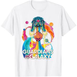 imageMarvel Guardians of the Galaxy Volume 3 Bowie Space Rainbow TShirtWhite