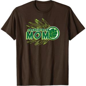 imageMarvel Hulk Incredible Mom Family Trip Vacation Mothers Day TShirtBrown