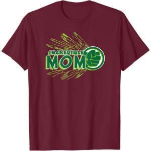 imageMarvel Hulk Incredible Mom Family Trip Vacation Mothers Day TShirtBurgundy