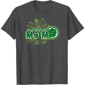 imageMarvel Hulk Incredible Mom Family Trip Vacation Mothers Day TShirtDark Heather Grey