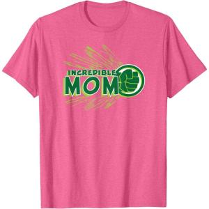 imageMarvel Hulk Incredible Mom Family Trip Vacation Mothers Day TShirtPink Heather