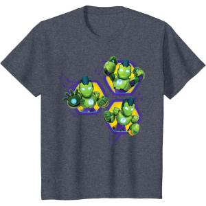 imageMarvel Iron Man and His Awesome Friends Iron Hulk Trio TShirtHeather Blue