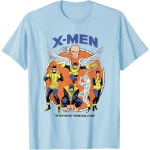 imageMarvel Original XMen Mutants Classic Retro Comic TShirt TShirtBaby Blue