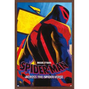 imageMarvel SpiderMan Across The SpiderVerse  Miguel OHara One Sheet Wall Poster 34Lquot x 224Wquot Premium Unframed VersionMahogany Framed Version