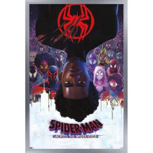 imageMarvel SpiderMan Across the SpiderVerse  Official One Sheet Wall Poster 34Lquot x 224Wquot Premium Unframed VersionSilver Framed Version