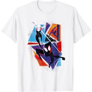 imageMarvel SpiderMan Across the SpiderVerse Three Spiders TShirtWhite