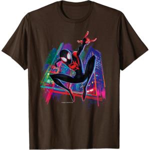 imageMarvel SpiderMan Miles Morales Graffiti City TShirtBrown