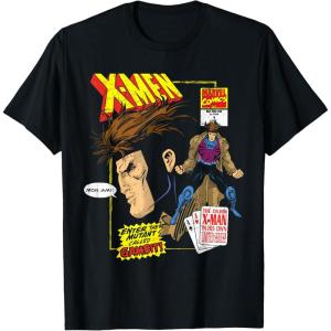 imageMarvel XMen Cajun Gambit Remy LeBeau Mon Ami Comic TShirt TShirtBlack