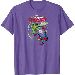 imageSpiderMan  Spidey vs Doc Ock TShirtPurple Heather
