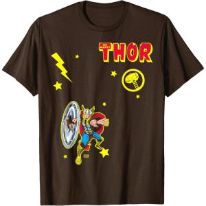 imageThor Character Collage TShirtBrown