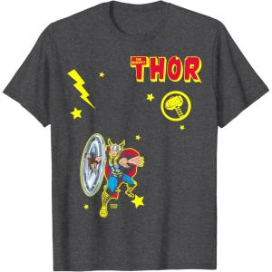 imageThor Character Collage TShirtDark Heather Grey