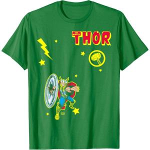 imageThor Character Collage TShirtKelly Green