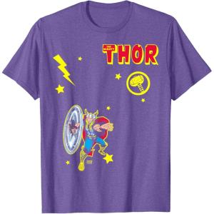 imageThor Character Collage TShirtPurple Heather