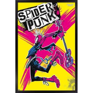 imageTrends International Marvel SpiderMan Across The SpiderVerse  SpiderPunk Wall Poster 34L x 224W Premium Unframed VersionBlack Framed Version