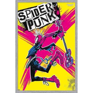 imageTrends International Marvel SpiderMan Across The SpiderVerse  SpiderPunk Wall Poster 34L x 224W Premium Unframed VersionGray Framed Version
