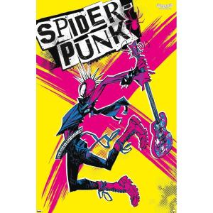 imageTrends International Marvel SpiderMan Across The SpiderVerse  SpiderPunk Wall Poster 34L x 224W Premium Unframed VersionPremium Unframed Version