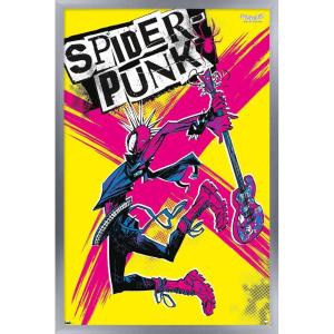 imageTrends International Marvel SpiderMan Across The SpiderVerse  SpiderPunk Wall Poster 34L x 224W Premium Unframed VersionSilver Framed Version