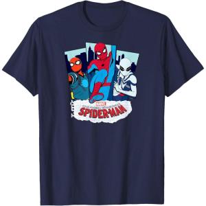 imageYour Friendly Neighborhood SpiderMan  Suit Panels TShirtNavy Blue