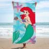 imageJay Franco Marvel Comics Kids Bath Pool Beach Towel  Super Soft ampamp Absorbent 100 Cotton Towel Features Captain America Spiderman and Iron Man Measures 28 x 58Multi  Little Mermaid