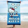 imageJay Franco Marvel Comics Kids Bath Pool Beach Towel  Super Soft ampamp Absorbent 100 Cotton Towel Features Captain America Spiderman and Iron Man Measures 28 x 58Blue  Hello Kitty 01