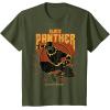 imageMarvel Black Panther Action Since 1966 Retro Vintage TShirt TShirtOlive Green
