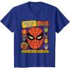 imageMarvel Halloween SpiderMan Retro Vintage Super Hero Masks TShirtRoyal Blue