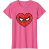 imageMarvel SpiderMan Heart TShirtPink Heather