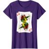 imageMarvel XMen Rogue Playing Card 90s TShirtPurple