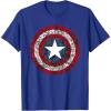 imageMarvel Captain America Avengers Shield comic TShirtRoyal Blue