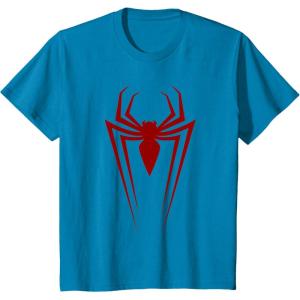 imageKids Marvel Comics Retro Classic SpiderMan Red Spider Logo TShirtSapphire Blue