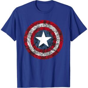 imageMarvel Captain America Avengers Shield comic TShirtRoyal Blue