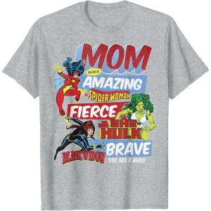 imageMarvel Vintage Retro Amazing Mom Graphic TShirt TShirtHeather Grey