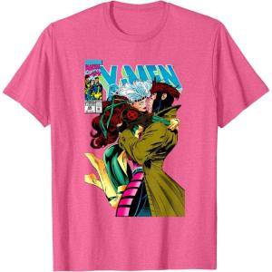 imageMarvel XMen Gambit ampamp Rogue Beautiful Couple Cover TShirtPink Heather