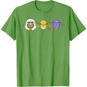 imageMarvel XMen Halloween Retro Vintage Masks Costume TShirtGrass Green