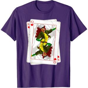 imageMarvel XMen Rogue Playing Card 90s TShirtPurple