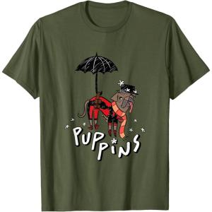 imageMarvel Deadpool ampamp Wolverine Mary Poppins Dogpool Puppins TShirtOlive Green