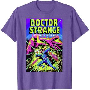 imageMarvel Doctor Strange Mystic Arts Neon Graphic TShirt TShirtPurple Heather