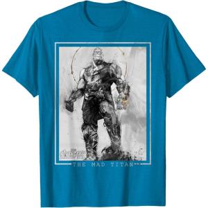 imageMarvel Avengers Infinity War Thanos Sketch Graphic TShirt TShirtSapphire Blue