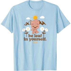 imageGuardians Of The Galaxy  Be Leaf In Yourself Baby Groot TShirtBaby Blue