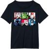 imageMarvel Avengers Super Heroes Retro Comic Art TShirtBlack