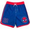 imageMarvel Raglan Rash Guard and Swim Trunks UPF 50 Outfit Set Toddler to Big Kid Sizes 2T  1820Spidey  Red  Blue