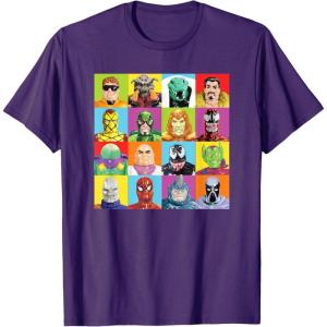 imageMarvel SpiderMan Beyond Amazing Vintage Retro Villains TShirtPurple