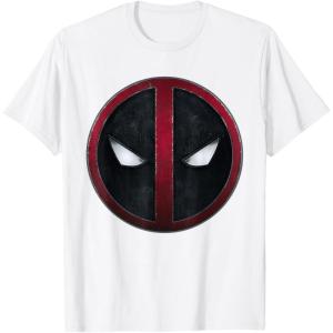 imageMarvel Studios Deadpool ampamp Wolverine Deadpool Mask Symbol TShirtWhite