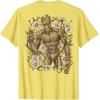 imageGuardians Of The Galaxy  Groot Flowers TShirtLemon Yellow