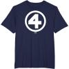 imageFantastic Four  White Logo TShirtNavy Blue
