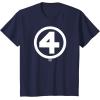 imageFantastic Four  White Logo TShirtNavy Blue